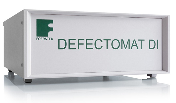 Non-destructive eddy current testing of long products with DEFECTOMAT