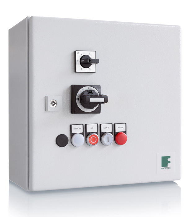 Non-destructive eddy current testing of long products with DEFECTOMAT