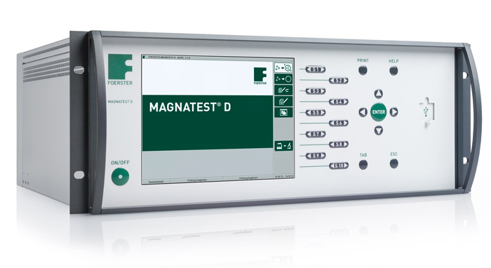 Magneto-inductive testing of the material properties of semi-finished products 