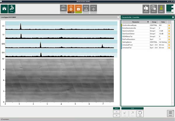 DC magnetic flux leakage testing